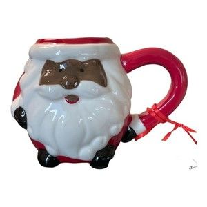 Christmas Mug African American Santa Ceramic 10oz Holiday Gift
